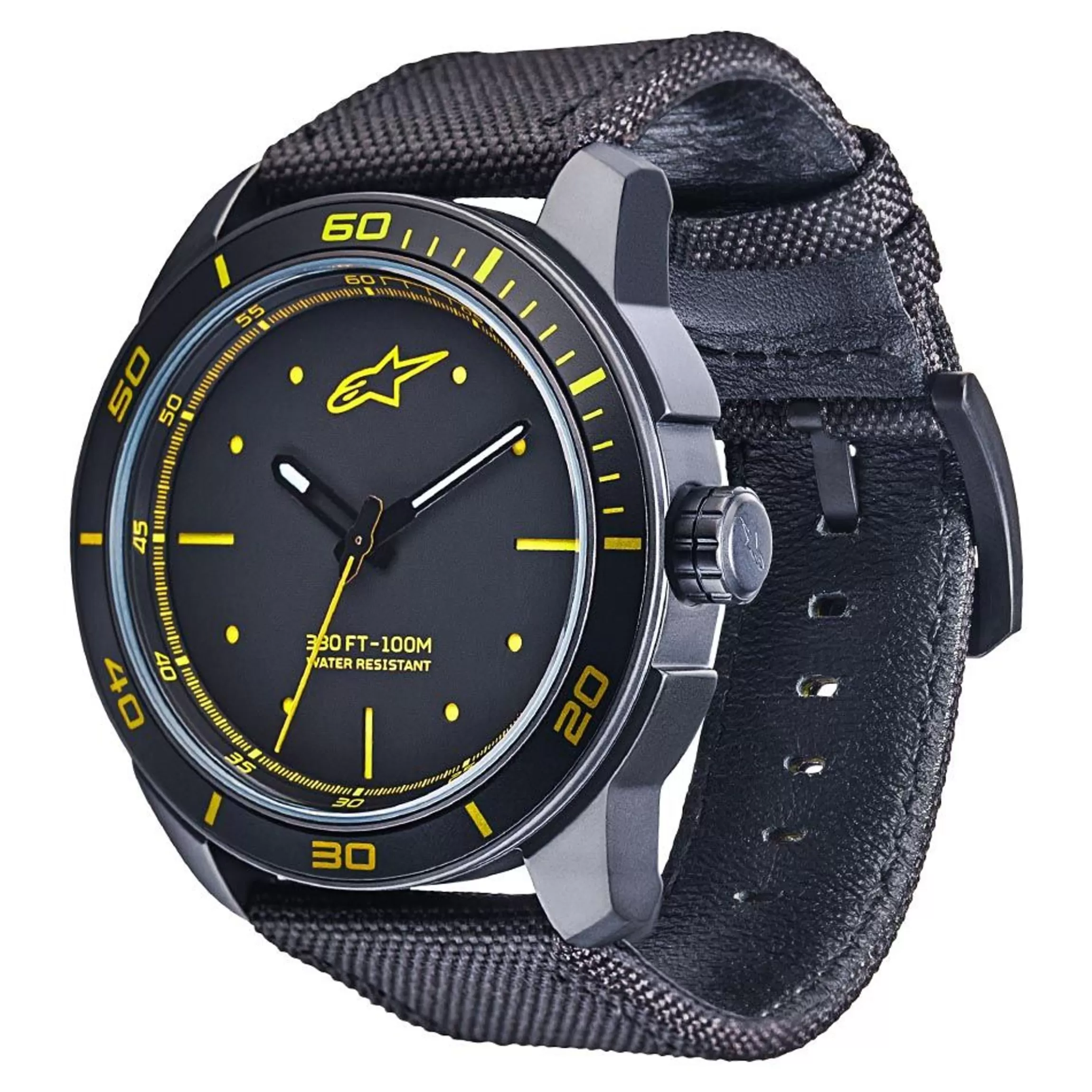 Alpinestars Tech Watch 3H Black-Black/Yellow Online